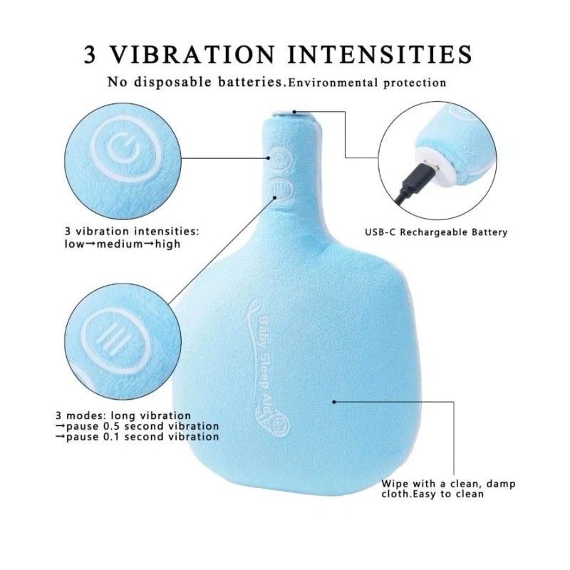 Baby Vibrating Soother, Baby Sleep Soother, Crib Vibrating Soother, 3