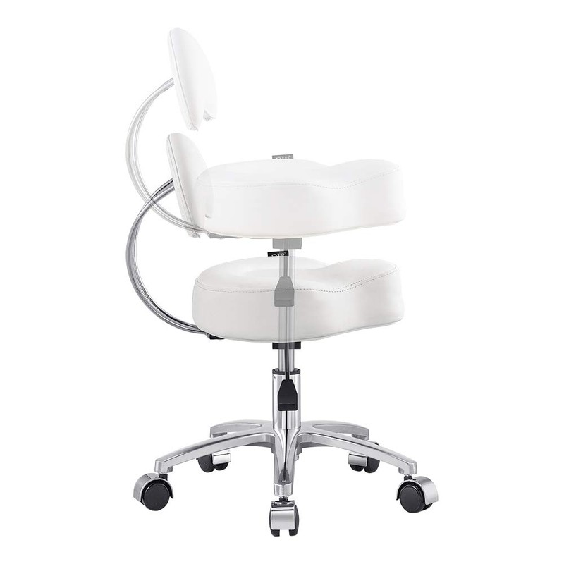 Dir Pedicure Stool Low Sitting Roller Pedi Technician Stool Medusa