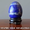 Satin Crystals Lapis Egg Royal Blue Afghan Lazuli 2.5-2.75 inch