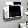 GWEOBZ Adhesive Remote Control Holder Wall Mounted Phone Charging Holder