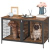 MAHANCRIS Dog Crate Furniture for 2 Dogs, 43.3" Dog Kennel