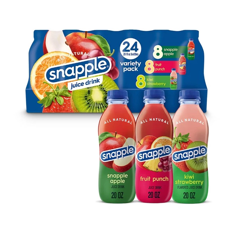 Snapple Juice Drink Variety Pack, 24 pk./20 fl. oz. NO