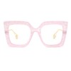 Zeelool Chic Oversized Thick Square Blue Light Blocking Glasses for