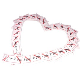 Folded Love Mikuji (Set of 100) No Evil Love Omikuji Love Entry Entry Lovers Marriage Good Luck Auspicious Future Praying Future Wedding Shrine Matchmaking Party Valentine Joint Divination