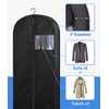 MISSLO 43" Gusseted Hanging Garment Bags for Storage and Travel,