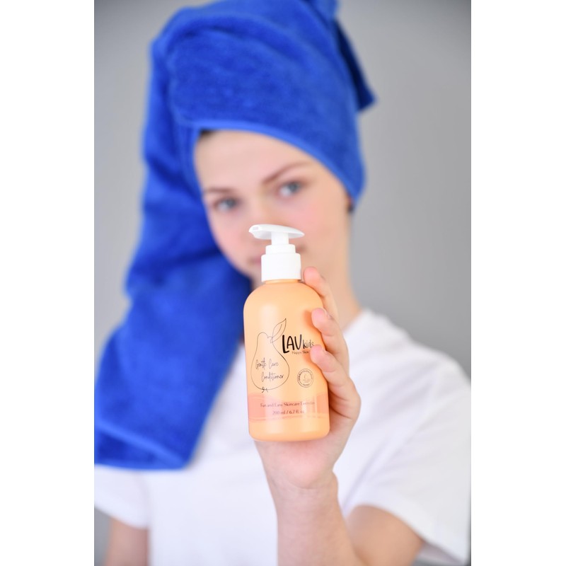 Lav Kids Natural Hair Care Bundle for Daily Use, Algae