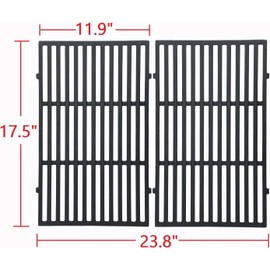 Leship 17.5 inch Grates & Warming Rack Replace for Weber Spirit I& II 300 Series, Spirit E/S310 E/S320 E/S330 Spirit 700 Genesis 1000-3500 Gold Silver Platinum B/C Gas Grill.Fit for Weber 7638 7641