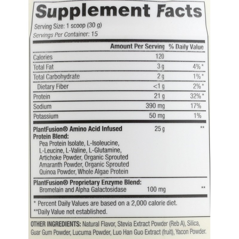 PlantFusion Complete Vegan Protein Powder - Plant Based Protein Powder