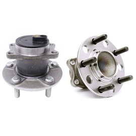 OWLAUTO Pair 512332 FWD Rear Wheel Bearing and Hub Assembly Compatible with 07-16 Jeep Compass, Patriot, 11-14 Chrysler 200, 07-10 Sebring, 08-14 Dodge Avenger, 07-14 Caliber 5Lugs w/Encoder ABS