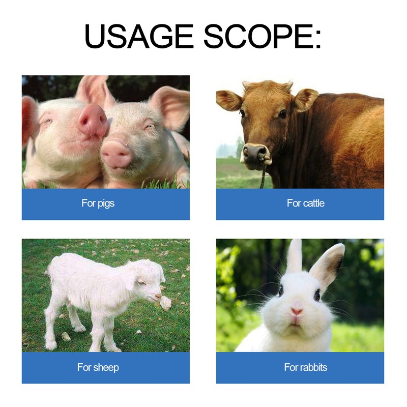Pig Non Contact Infrared Thermometer Livestock Temperature Scanner with Digital