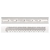Starrett Spring Tempered Steel Rule with Satin Chrome Finish, Quick