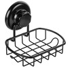 HASKO accessories Suction Soap Dish with Hooks | Powerful Vacuum