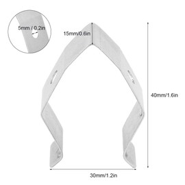 4PCs Grill Thermometer Probe Clip Stainless Steel Grill Probe Clip Fixed Holder Single Hole Probe Bracket Barbecue Accessories Temperature Probe Clamp Holder