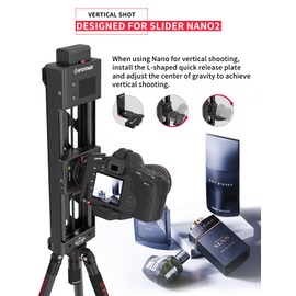 IFOOTAGE LP-02 L Shape Quick Release Plate, Camera L Bracket for Nano 2, 1/4" & 3/8" Threads, 50mm Quick-Mount Interface for Tripod and Camera Rig