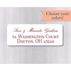 60ct - Wedding Invitation Return Address Labels, Return Address Stickers