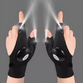 EGTMA Par De Guantes De 2 Dedos Con Luz Led Indumentaria