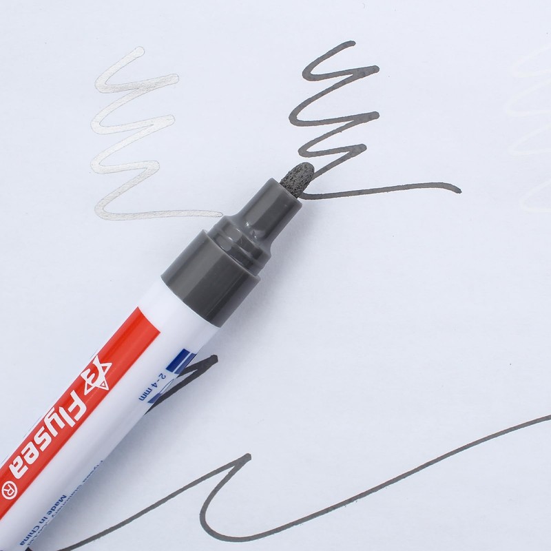 ZJCANGLIU Pack of 2 Grout Pens Grey, Tile Pen, Grey