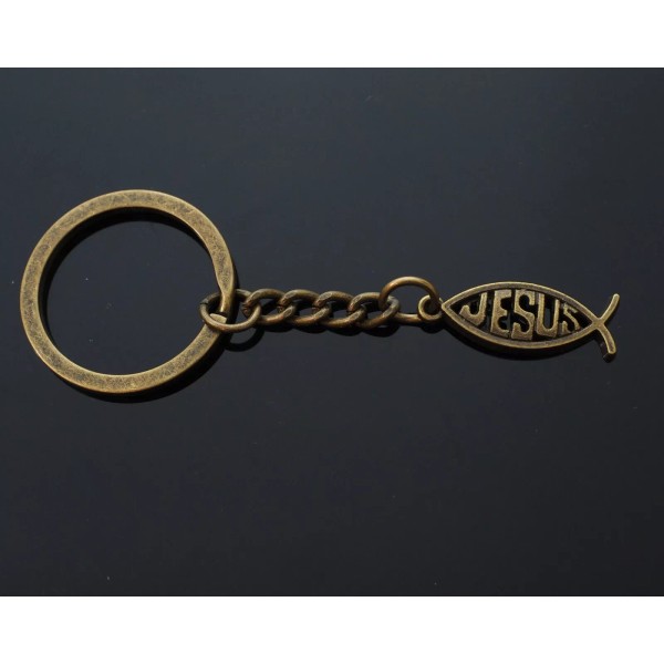 Unbranded Jesus Fish Christian Christianity Keychain Gift Key Chain Ring