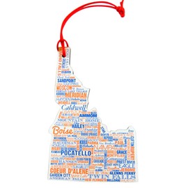 Idaho Christmas Ornament Wooden Tree Decoration, 4 3/4 Inch