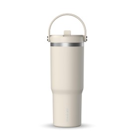 Hydrapeak Nomad 32 oz Tumbler with Handle and Straw Lid, Leakproof Tumbler, Tumbler Lid Straw, Double Insulated Tumblers, 32oz Double Insulated Cup Straw, Stainless Steel (Stone)