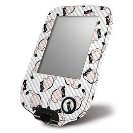 MightySkins Carbon Fiber Skin for Abbott Freestyle Libre 1 & 2 - Raining Cats | Protective, Durable Textured Carbon Fiber Finish | Easy to Apply, Remove, and Change Styles | Made in The USA
