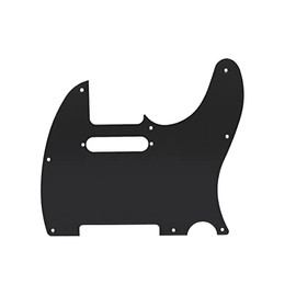 ROZILO Metal Aluminum Anodized American Vintage 8 Hole Tele Style Pickguard w/Screws Fit USA/Mexican Fender Standard Telecaster Pickguard Black for Right Hand