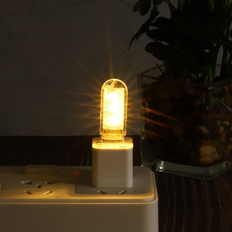 PATIKIL USB Night Light, 6 Pack Portable Plug-in Mini LED