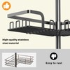 KEGII Tension Pole Shower Caddy Corner – 4 Adjustable Shelves