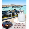 ONYUOKU 20 lb Propane Tank Holder Bracket Kit for RV