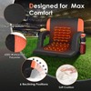 Slendor Dual-Sided Heated Stadium Seats for Bleachers with Back Support,