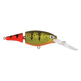 Berkley Flicker Shad Jointed Crankbait Hard Fishing Lures, Firetail Hot Perch, 2in - 1/5 oz
