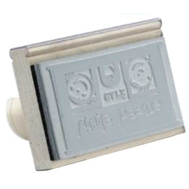 Infusion Traditional Wood Stamp with Plastic Handle, 5" x 6"