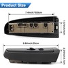 TOP-MAX Passenger Side Power Window Switch w/Bezel Compatible with 2003-2007