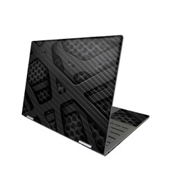 MightySkins Carbon Fiber Skin Compatible with HP Envy x360 13" (2022) - Tech Wave | Protective, Durable Textured Carbon Fiber Finish | Easy to Apply, Remove, and Change Styles | Made in The USA