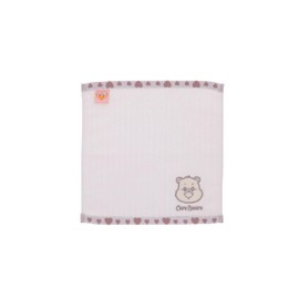Marushin 5545004200 Handkerchief, Sparkle Heart Bear, Care-a-Lot Care Bears Bear, Clothes, Mini Towel, Towel Handkerchief, Cotton