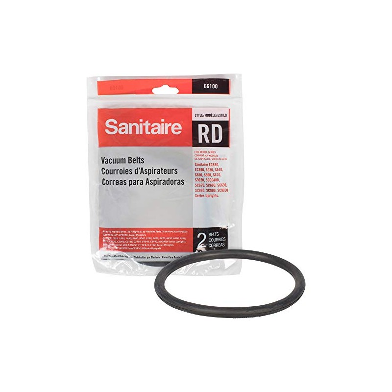 Sanitaire Replacement Belt For Upright Vacuum Cleaner, Rd Style, 2/pack