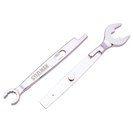 Steelman 4-in-1 Plumber's Wrench, for Angle Stops, Straight Stops, Compression Couplings, Faucet Nuts, Shower Heads, and Spigots (42570)