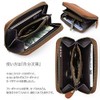 GROOVEGEAR ggs-1003 Round Zipper Coin Case, Small Wallet, Leather, Coin