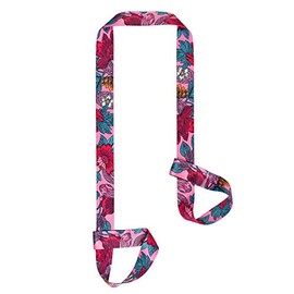 ZOOEASS Yoga Mat Strap, Adjustable Durable Yoga Mat Carrier & Stretching Strap, 5.9feet, Multiple Color Choices (Flower,5.9feet)