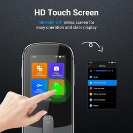 Offline Language Voice Translator Device W09 PRO for 144 Languages and Accents Photo Translation No WiFi Internet Needed for Travel Business W09 Grey