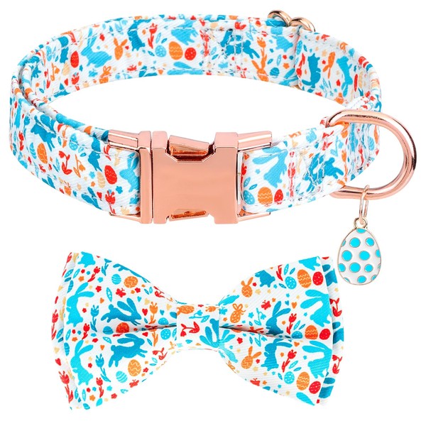 Dog Collar with Bowtie, Adjustable Dog Collars, Pet Collar with