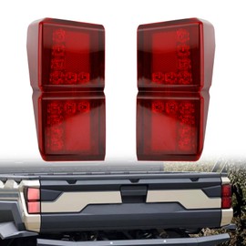 smotrcc Ranger XP 1000 Tail Lights, LED Taillights Compatible with Polaris Ranger XP 1000/1000 Crew 2018-2025, Red Rear Brake Light Assembly, Replace OEM 2413766, (2PCS, Plug & Play)