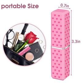 Red Cute Lipstick Lighter, Soft Flame Refillable, Adjustable Open Flame for Girls