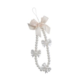 Showkanbay Phone Charms Pink Cute Phone Strap Aesthetic Love Chain Beaded Pearl Lanyard Jewelry (Butterfly)