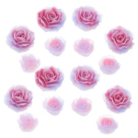 OHPHCALL Rose Ornaments Nail Charms 3d Acrylic Flowers for Nail Art Decorations