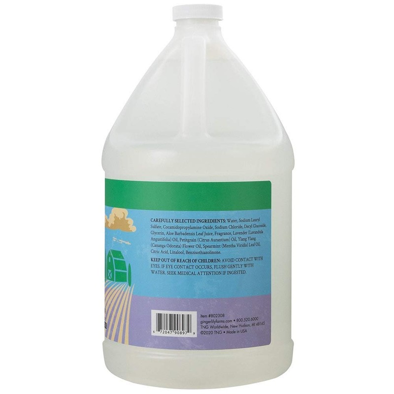 Ginger Lily Farms Botanicals Plant-Based Liquid Dish Soap, Concentrated Formula