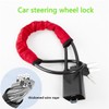 Car Steering Wheel Lock, Thick Cable Handlebar Lock, Universal Burglar