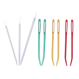 Ciieeo Threading Apparatus for Embroidery 9pcs Set of Large Gauge Needles for Easy Sewing Random Color