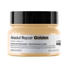 L'Oreal Professionnel Absolut Repair Golden Mask | Repairs Damage & Provides Shine | With Quinoa & Proteins | For Fine to Medium, Dry, & Damaged Hair 