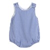 Lil cactus Baby Boys and Girls Dark Blue Gingham Bubble